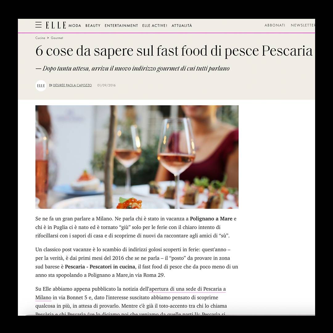 Pescaria su Elle