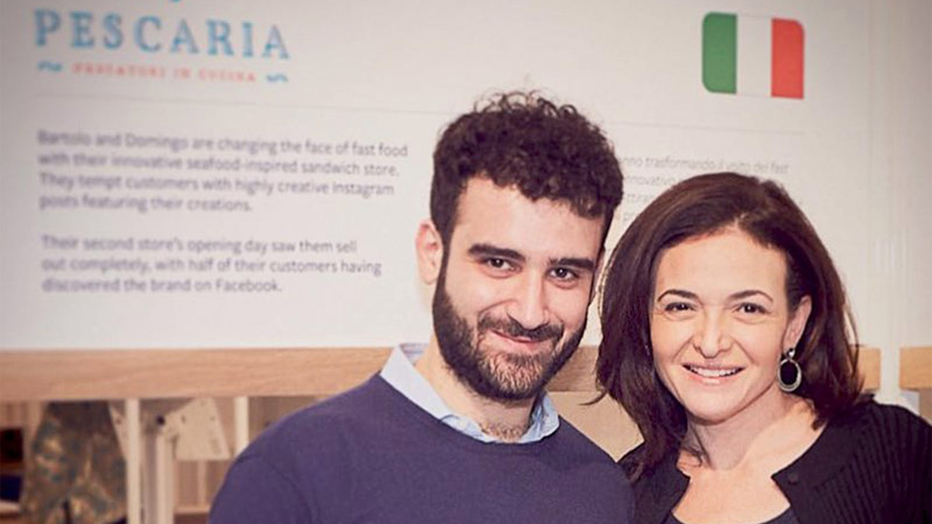 Domingo Iudice e Sheryl Sandberg