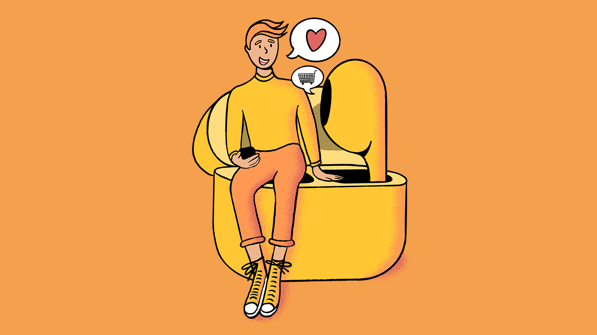 Illustrazione branded podcast