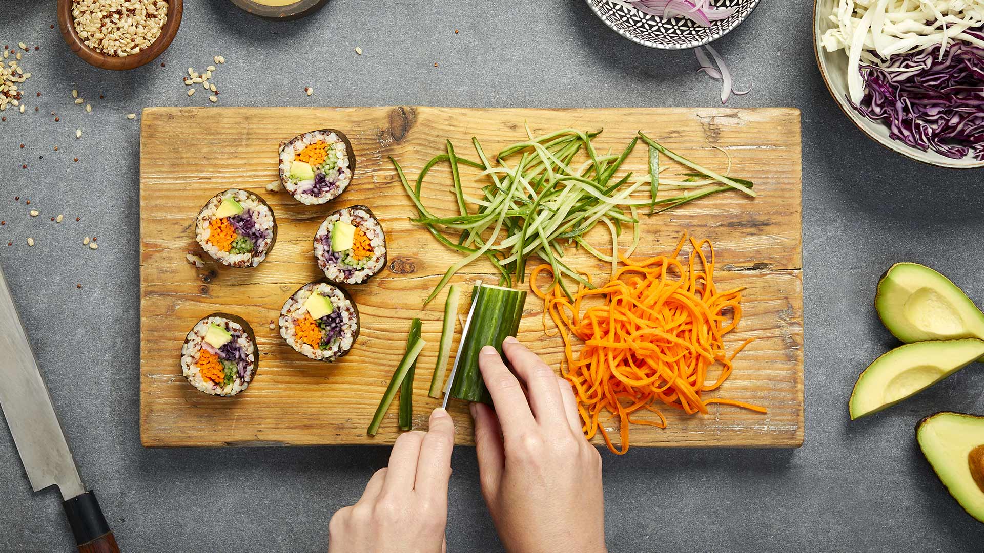 Vegetarian sushi by Sushi Daily