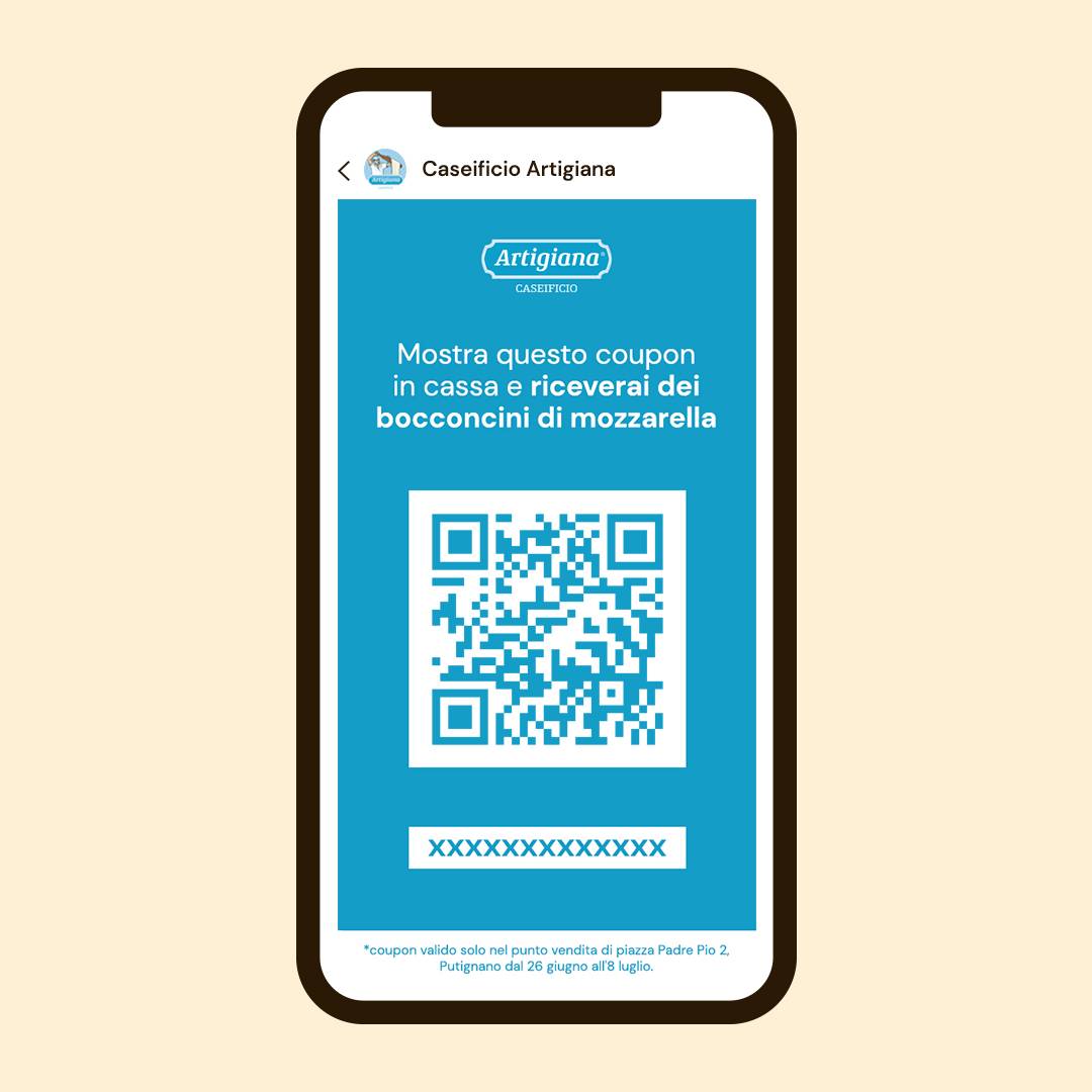Contenuto grafico per la strategia di direct marketing automation per Artigiana