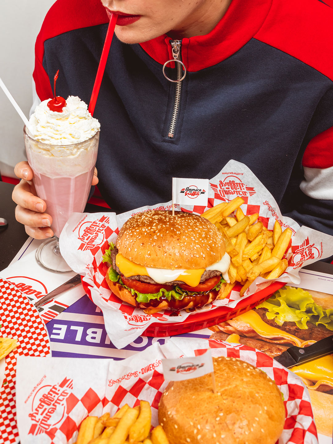 America Graffiti burger