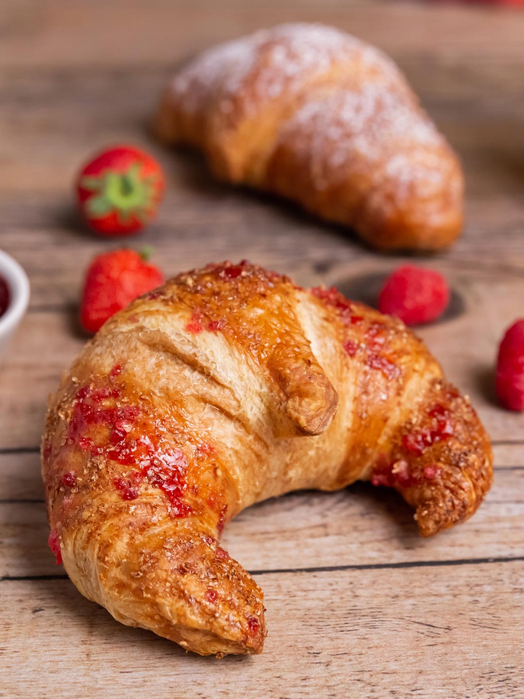 Strawberry croissant